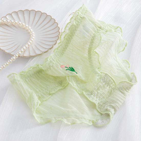 Stylish Lady Briefs Tulips Inside Wearing Super Soft Close Fit Briefs Panties Women Clothes