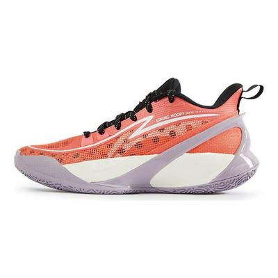 Баскетбольные кроссовки LiNing Sonic 10 V2 с амортизацией, нескользящей поддержкой, низкие, детские баскетбольные кроссовки красного цвета ABPS033-3