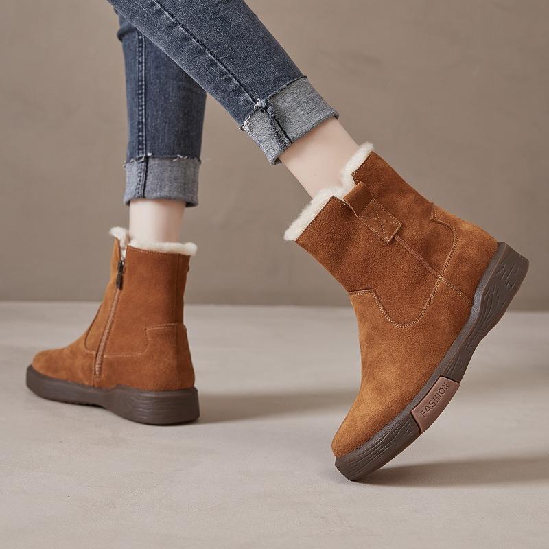 Кожаные ботинки Martin, зимние ботинки, хлопковая обувь