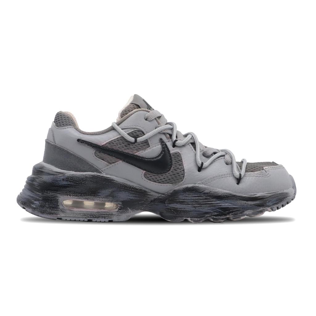 Nike Air Max Fusion Нескользящие Устойчивые к истиранию Низкие Беговые Кроссовки Женские Серый Черный CJ1671-100(Team269-SBOX)