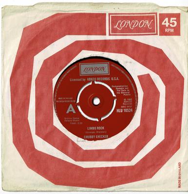 7-дюймовая пластинка CHUBBY CHECKER - Limbo Rock / Dancin' Party HLU10524PROMO London Records UK Рок Б/У