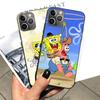 Case for Xiaomi Poco X6 X4 M5 M6 F5 F6 C65 C55 C50 C51 C40 Redmi Note 7 8 14C A3X 13C 12C 11 10A 9C Pro Black Sofe Cover SI44 SpongeBob Cartoon