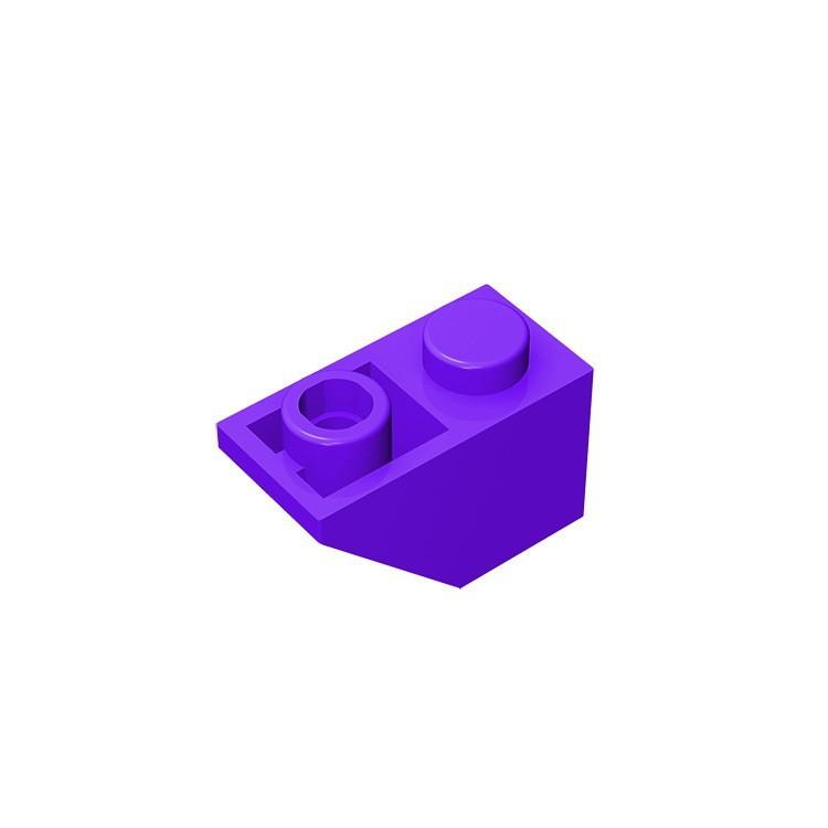 Совместимый строительный блок, строительный блок из мелких частиц, 3665, технологические детали для образования, аксессуары, 2X1, наклонный обратный кирпич