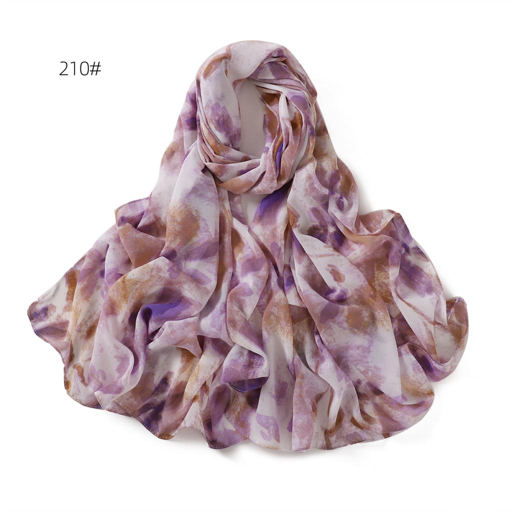 Модный клетчатый шифоновый шарф, мусульманский женский шифоновый хиджаб, исламские аксессуары, турецкая бандана, красивый шарф-шаль из Иу