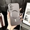 Роскошный металлический матовый магнитный чехол-броня для Magsafe для iPhone 16 15 14 Pro Max Plus 13 12 11 XR X XS 7 8 SE Противоударный чехол