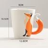 360ML Ceramic Fox Mug Creative Fox Tail Water Cup Cartoon Animal Coffee Tea Milk Cups Office Mug Gift Home Decor Accessories