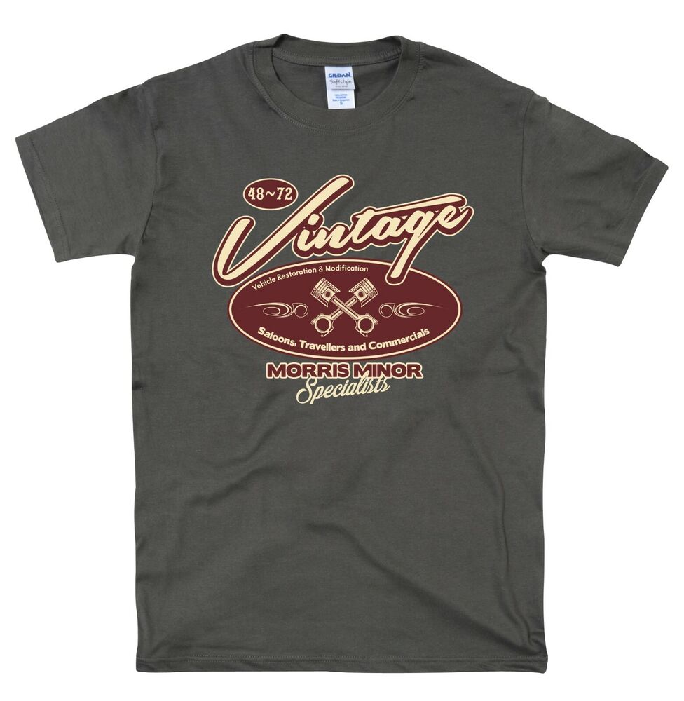Vintage Morris Minor 48 72 Retro Design Traveller Van Pickup Classis Unisex T-Shirt