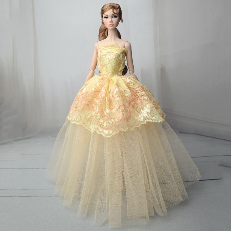 5 шт./лот модная кукольная одежда для куклы Барби наряды вечерние платья вечернее платье для куклы Барби платье 1/6 куклы аксессуары игрушка