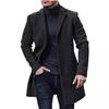 Men's Woolen Coat Mid-length Windbreaker Coat