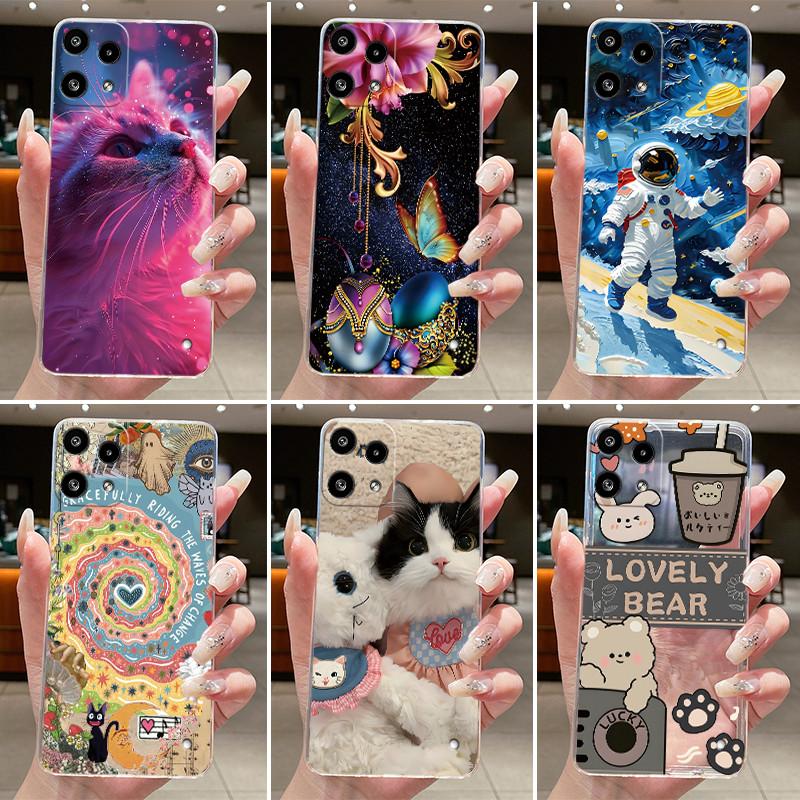 Casing For Nothing Phone 3a Lite Case Aesthetic Cute Cat Astronaut Transparent Soft Silicone Back Cover Phone3aLite Phone Case