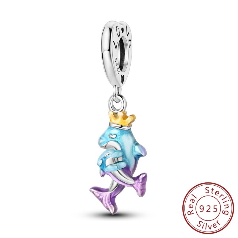 Настоящая медь Циркон Бабочка Дорожный кулон Шармы Бусины Подходят для оригинального колье-браслета Mula Женские украшения