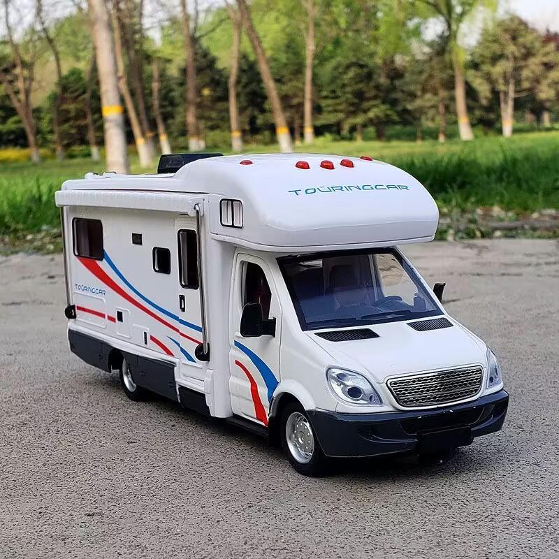 1:28 Металлических Моделей Роскошных RV Автодомов, Автомобилей, Игрушек, Моторхоумов, Кемперов, Туристических Автомобилей. Со Звуком и Светом. Подарок для Детей