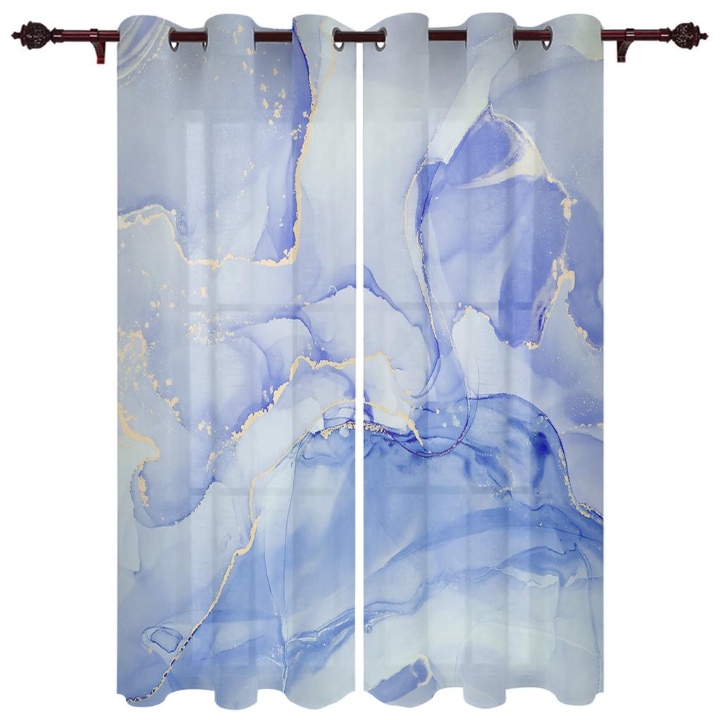 Мраморная текстура, чернила, черно-белые оконные шторы, домашний декор, оконные занавески для спальни, занавески для гостиной