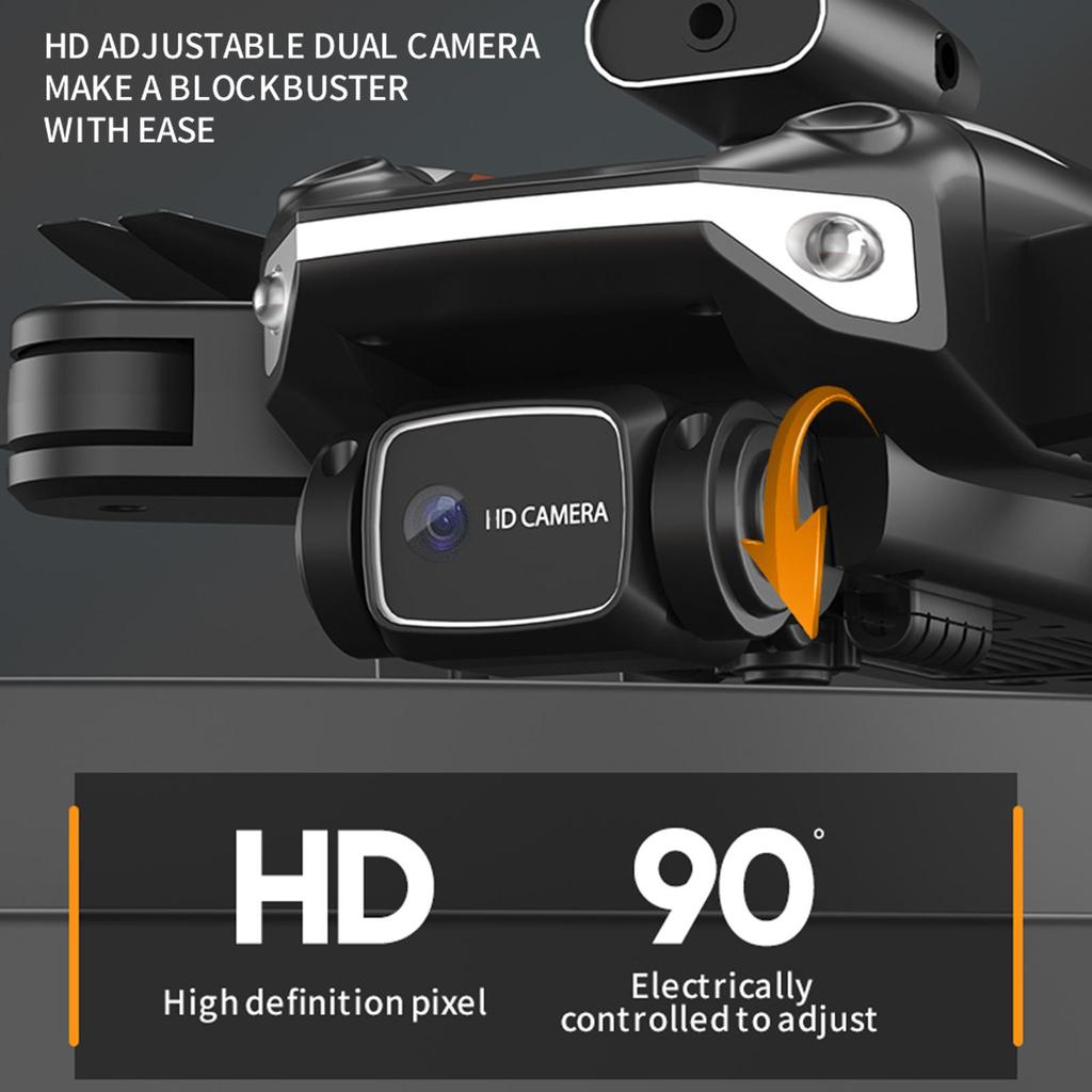 GPS-дрон с дистанционным управлением и двойной камерой. Складной безголовый дрон 8K с функцией предотвращения препятствий. Оптическое позиционирование потока. Фотография с помощью жестов.