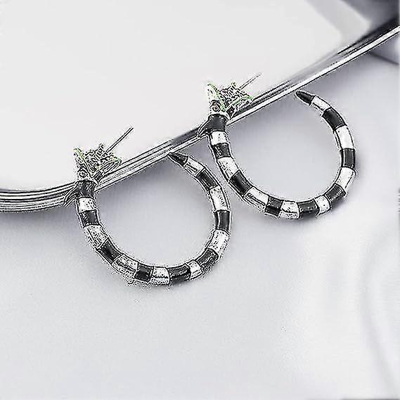 Halloween Earrings Coral Snake Earrings Halloween Beetle Snake Juice Hoop Earrings For Women Girls Cosplay Costume Accessories
