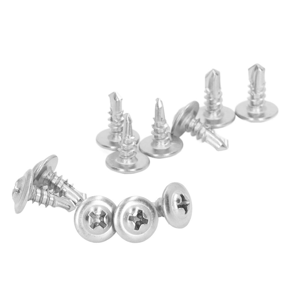 Саморезы из нержавеющей стали 410 с быстрой резьбой и круглой шайбовой головкой для машиностроительной промышленности