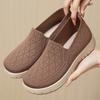 Весенние туфли Slip on Vulcanize для женщин 2025 г., дышащие сетчатые полые туфли на плоской подошве, удобные нескользящие повседневные туфли для мам
