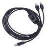 2-в-1 USB A на B Кабель для принтера Папа-Папа Разветвитель для двух компьютеров для принтеров HP Canon Samsung