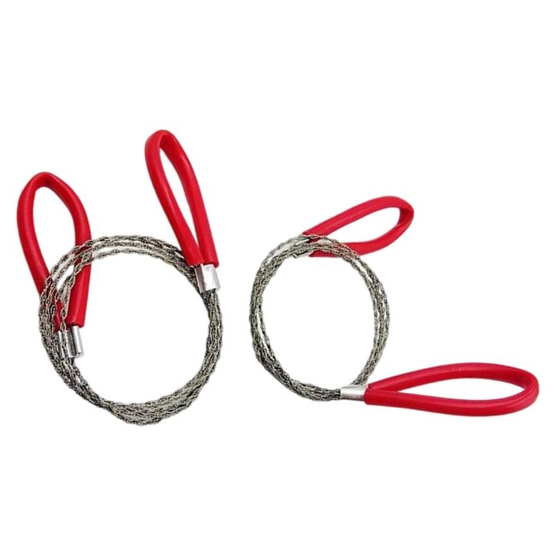 652F 2Pcs Steel Wire Handsaw For Woodworking Cutting Ergonomic Portable Gardening Construction Applications