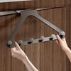 Hook Up Over Door Hooks Double Height No Drill 6 Hooks Towels Robes Dresses Sturdy Damage-Free Installation Hanging