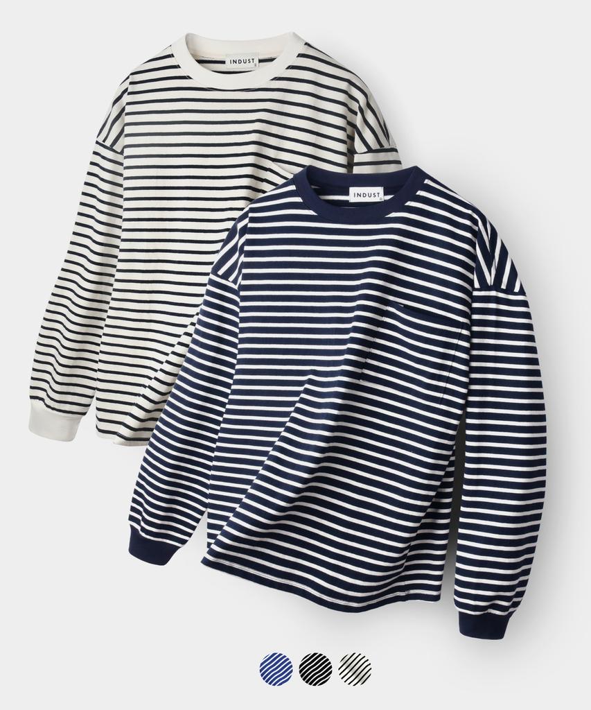 INDUST Oversized Striped T-Shirt_3 Colors