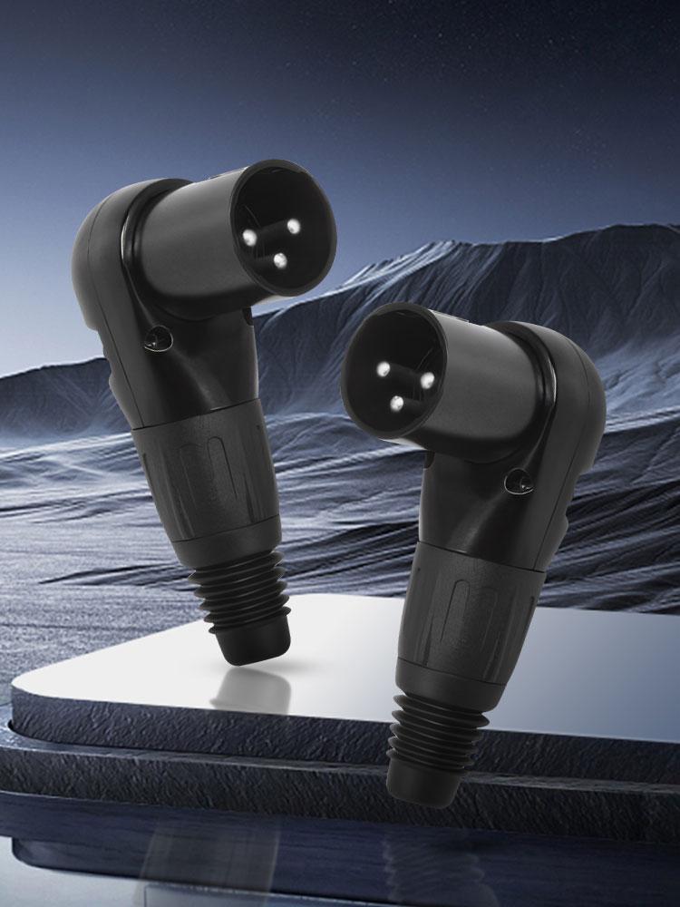 3Pin Adjustable Male Female Micphone Plug Audio Cable Connector Mic Speaker Audio Cable Connector for DIY XLR Audio Cable