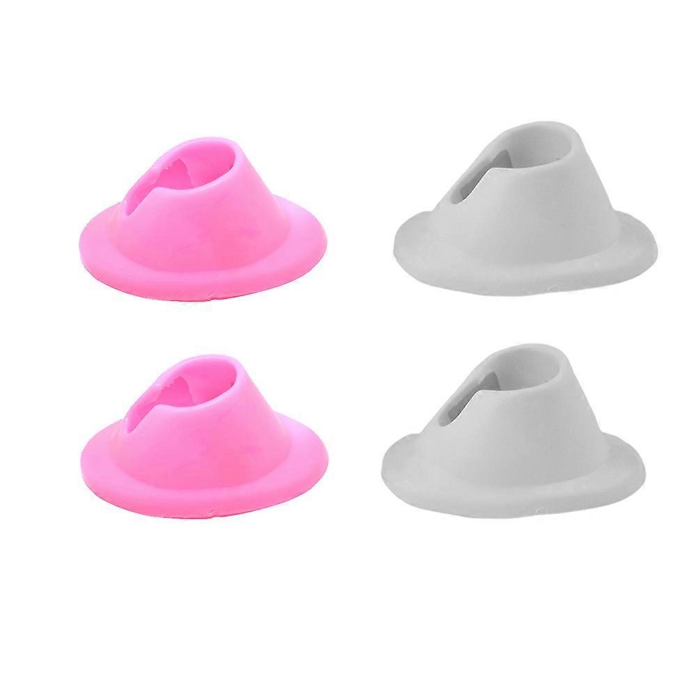 Nail Polish Bottle Base for Manicure Tools with 4Pcs Rack Set