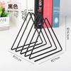 Ins Golden Triangle Iron Small Bookshelf Office Creative Desktop Storage Rack Decorative Shelf Book