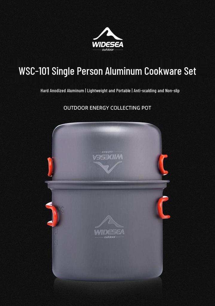 WIDESEA Ultra-light Portable Camping Cookware for Outdoor Activities
