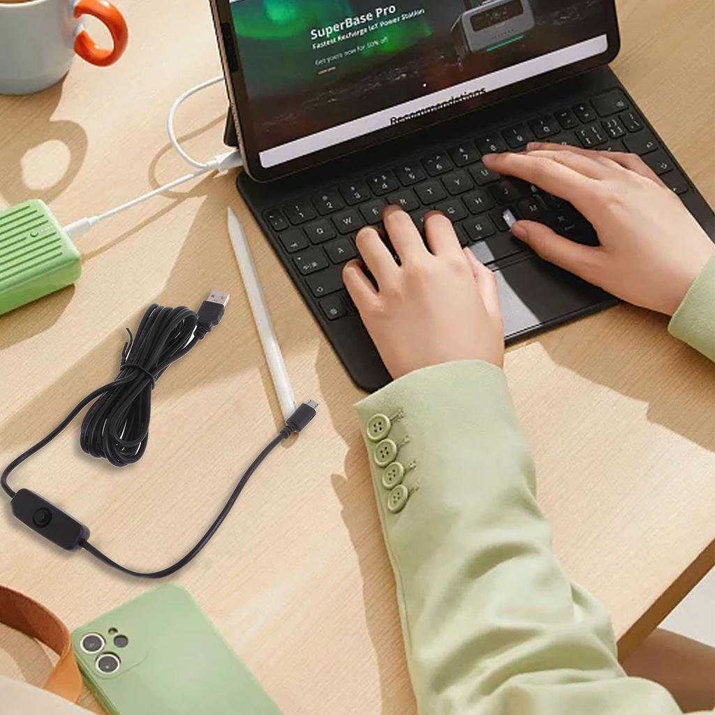 USB-кабель для зарядки с переключателем USB2.0 в USB-конвертер для RaspberryPi USB-USB-кабель