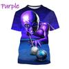 Летняя мода, мужской спортивный топ, забавная мужская футболка с 3D принтом «инопланетянин», с короткими рукавами, повседневная футболка в стиле хип-хоп с круглым вырезом