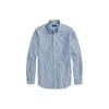 Polo FW22 Striped Oxford Shirt Men Shirts Blue MNPOWOV16822503-999