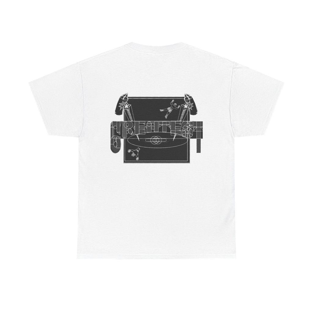 Muhammad Ali Inspired Boxing T-Shirt: White Graphic Fighter Tee