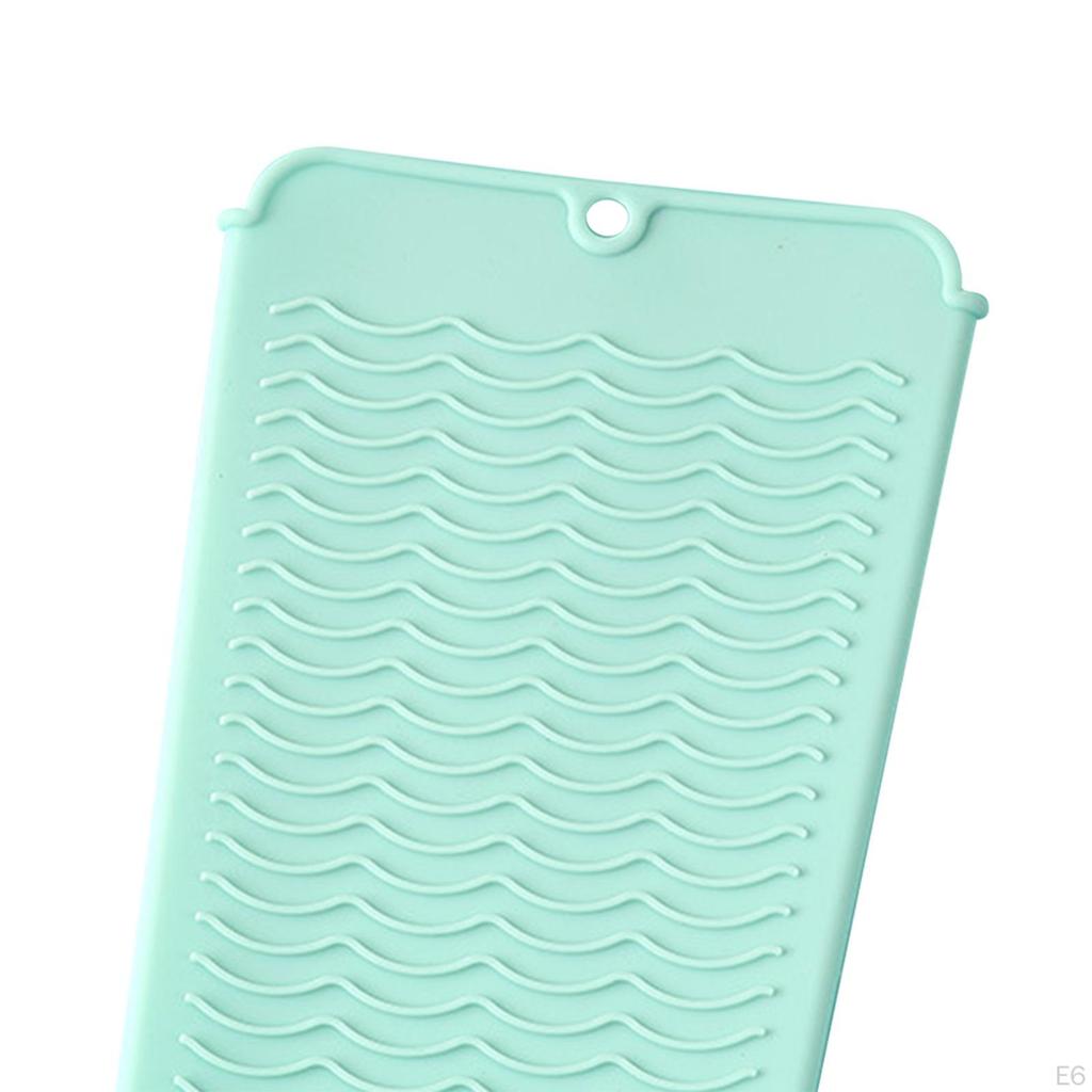 Silicone Travel Mat for Hair Styling Tools, Portable Pouch