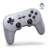8BitDo Pro 2 Bluetooth-контроллер для Switch, обновление джойстика с эффектом Холла, беспроводной игровой контроллер для Switch, ПК, Android, Steam Deck и Apple (Серый)