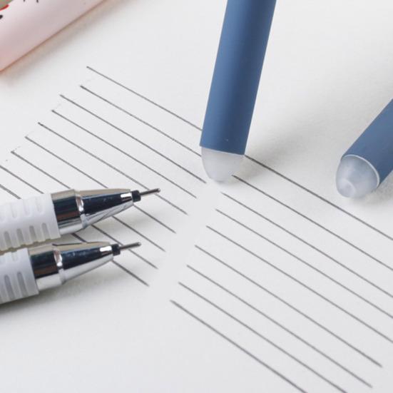 Erasable Gel Pens Fine Point 0.5mm Cartoon Design Rollerball Gel Ink Pens for Adult Kids Writing Calligraphy Note Taking