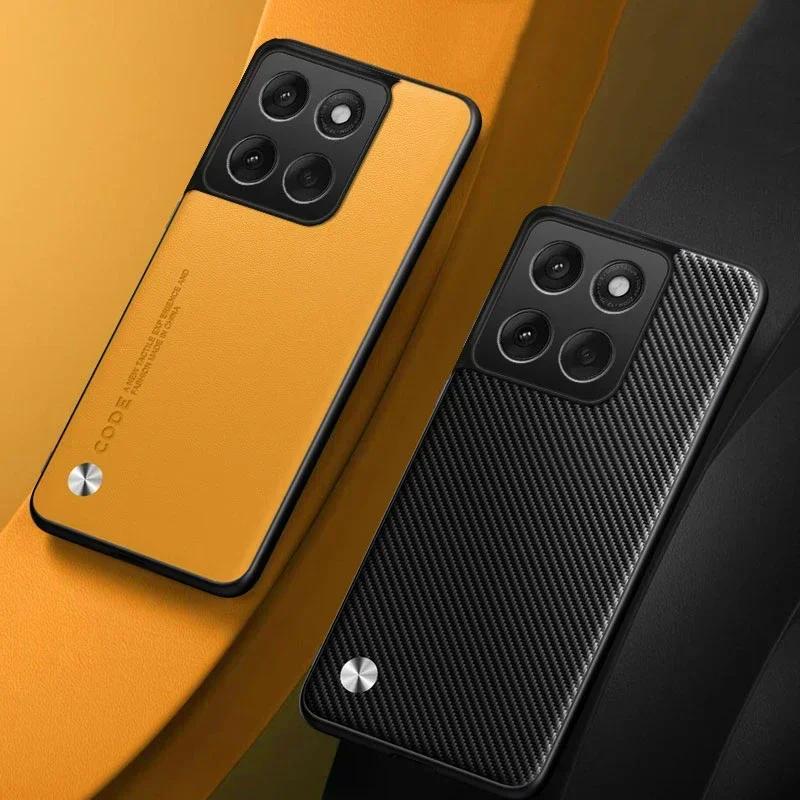 Для Moto G70 Однотонный Матовый Чехол из Искусственной Кожи Для Motorola Edge 60Neo G06 Power G86 G56 Ультратонкий Мягкий Каркас Ударопрочный Бампер
