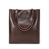 Ladies Cow Genuine Leather Shoulder Bags Women Cowhide Retro Fashion Handbags Female Large Vintage Office Tote Bags For Ladies
