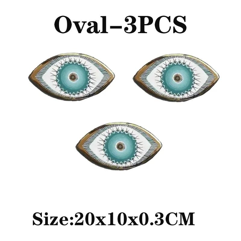 5 шт. настенных украшений, легко устанавливаемых, настенных, декоративных, турецких, греческих, синих, настенных, подвесных, от сглаза