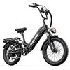 Cleytro XC20 20" Electric Bike, 48V 15.6Ah Battery, Front and Rear Suspension