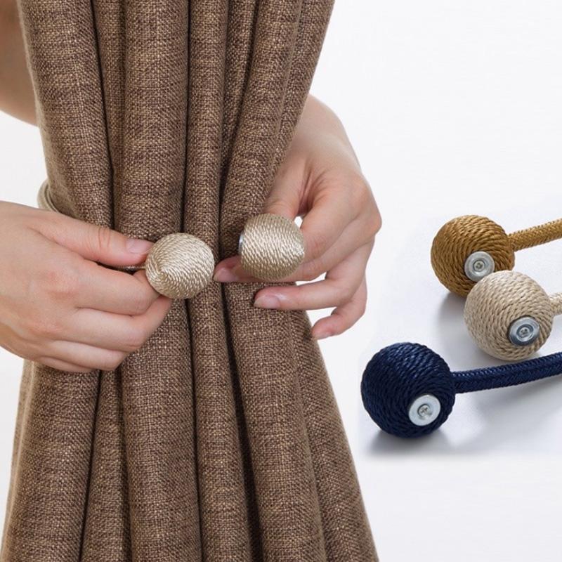 BELAVENIR, 1 шт., магнитная подхватка для штор, высококачественный держатель, пряжка, зажим для штор, подхват для штор, полиэстер, декоративные аксессуары для дома