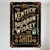 Винтажная металлическая табличка 'Душа Юга' Kentucky Bourbon Whiskey Настенная табличка, Рустикальная Потрескавшаяся Страна Бурбона Бар Мужская Берлога Дом