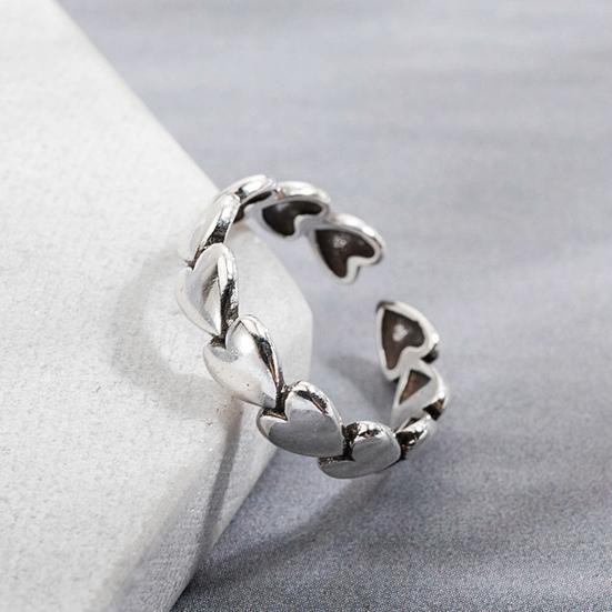 Кольцо на палец, элегантное подарочное, неаллергическое, блестящее, женское кольцо с сердцем любви, модные украшения