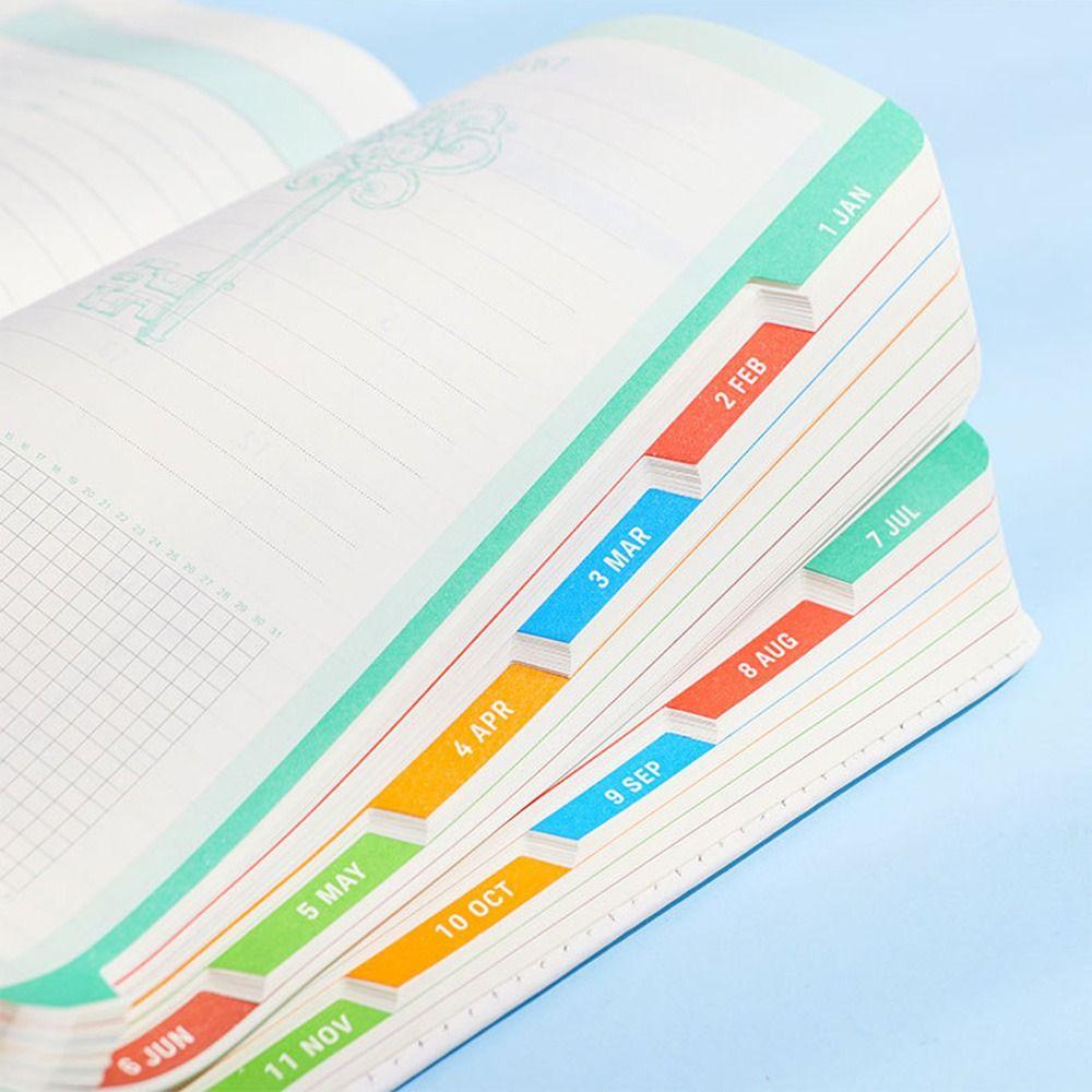 English A5 Agenda Planning Notebook 12 Months 365 Days Efficiency Notebook Business