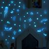 Yc8013 Blu-Ray Underwater World Wall Sticker Luminous Sticker Children'S Room Bedroom Sticker Self-Adhesive Decorative Wall Sticker