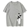 Мужская летняя европейская футболка с короткими рукавами и принтом аниме, уличная одежда, ретро-стираемая футболка с принтом в стиле Харадзюку