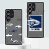 Чехол для Samsung Galaxy S25 Ultra S22 S24 Plus Note 20 Ultra 10+ S23 FE S26 S21 S20 FE Funda Задняя крышка телефона Мультяшная акула