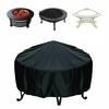 BBQ Grill Barbeque Cover Anti-Dust Waterproof Heavy Duty BBQ Cover Outdoor Rain Protective Round Barbecue Cover