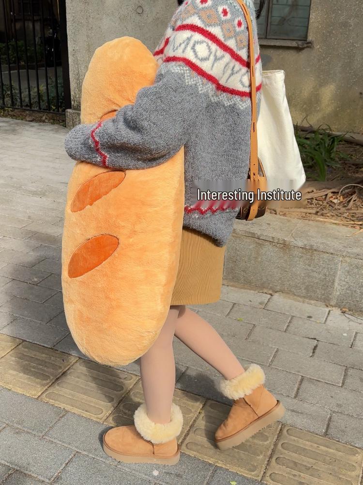 Baguette Bread Backrest Pillow - Sleeping, Sofa, and Decorative Long Pillow
