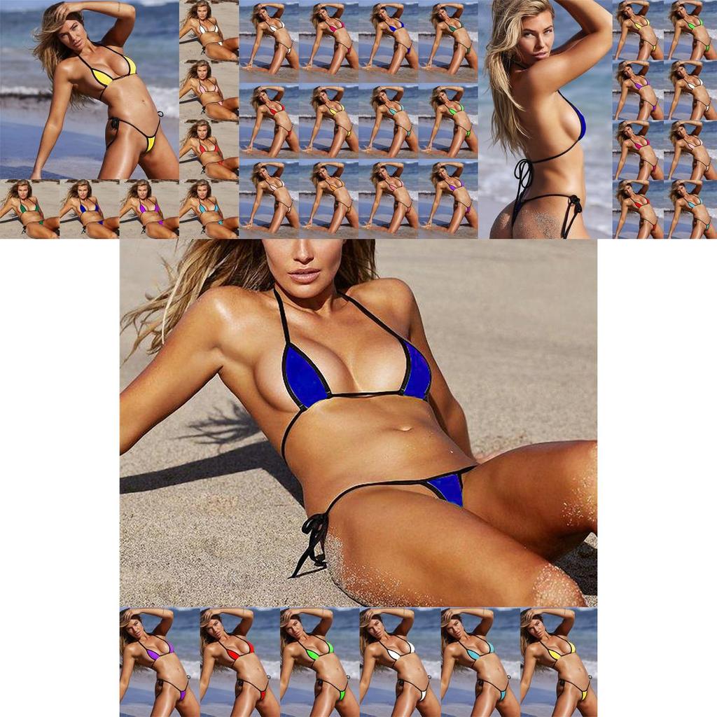 Bikini Women Bra Sets Micro Gstring Thong Lingerie Underwear Swimsuit Swimwear